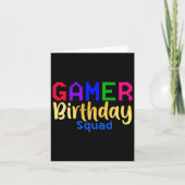 Gamer Birthday Squad Party Happy B-day Video Game  カード (正面)