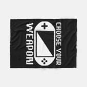 Gamer , Boys Men Women Video Gaming Is My Therapy  フリースブランケット (正面(横))