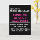 Gamer Breast (legendary) Video Player Gaming Girl  カード (黄色い花)