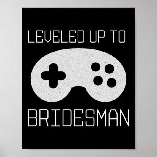 Gamer Bridesman Leveled Up Achievement Meme ポスター (正面)