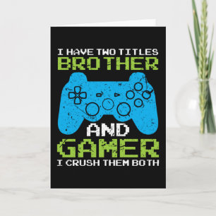 Gamer Brother Gameゲームコンソール誕生日ギフト カード