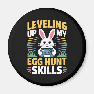 Gamer Bunny Easter Egg Hunt Level Up Magnet マグネット