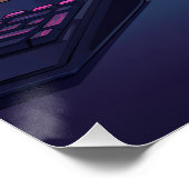 Gamer Cat Kids Poster – Funny Cartoon Kitten ポスター (コーナー)