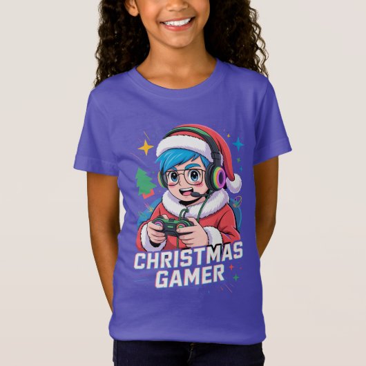Gamer Christmas Gifts Cool Kids Holiday Gamer  Tシャツ (正面)