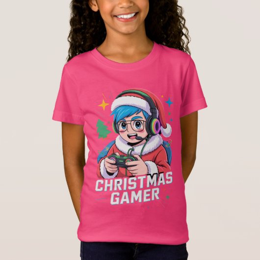 Gamer Christmas Gifts Cool Kids Holiday Gamer  Tシャツ (正面)