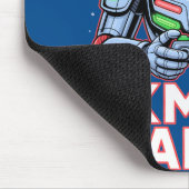 Gamer Christmas Gifts Cyber Santa Robot Xmas Gamer マウスパッド (コーナー)