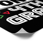 Gamer Ck To School Funny Game 4th Grade Kids Boys  ポスター (角)