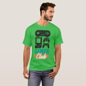 Gamer Club Video Game Player Gamers Gaming Gifts r Tシャツ (正面フル)