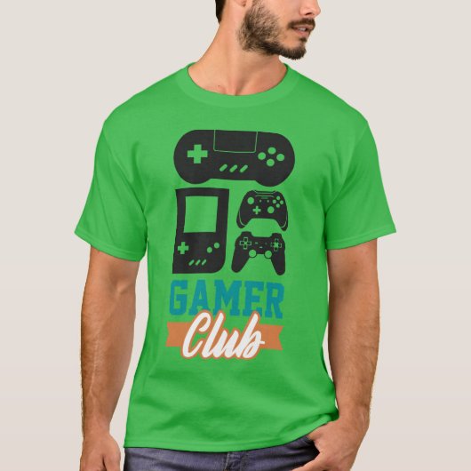 Gamer Club Video Game Player Gamers Gaming Gifts r Tシャツ (正面)