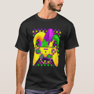 Gamer Controller And Mardi Gras Video Game Gamer A Tシャツ