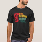 Gamer  Controller Gaming Son Brother Playing Sarca Tシャツ (正面)
