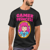 Gamer Cute Princess Video Game For Her Tシャツ (正面)