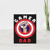 Gamer Dad Funny Gaming Quotes Cool Fathers Gift  カード (正面)