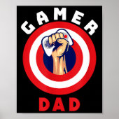 Gamer Dad Funny Gaming Quotes Cool Fathers Gift  ポスター (正面)