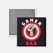 Gamer Dad Funny Gaming Quotes Cool Fathers Gift  マグネット (正面/裏面)