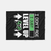 Gamer Do Not Age I Just Level Up フリースブランケット (正面(横))