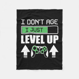 Gamer Do Not Age I Just Level Up フリースブランケット