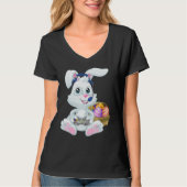 Gamer Easter Bunny Rabbit Video Game Player with C Tシャツ (正面)