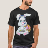 Gamer Easter Bunny Rabbit Video Game Player with C Tシャツ (正面)