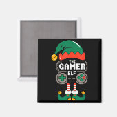 Gamer Elf Matching Family Group Christmas Party Py マグネット (正面/裏面)
