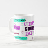 Gamer Excuses Mug – I’m Not Losing, I’m Lagging コーヒーマグカップ (正面左)