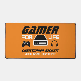 Gamer for Life、ビデオゲーム開発者、デザイナー デスクマット