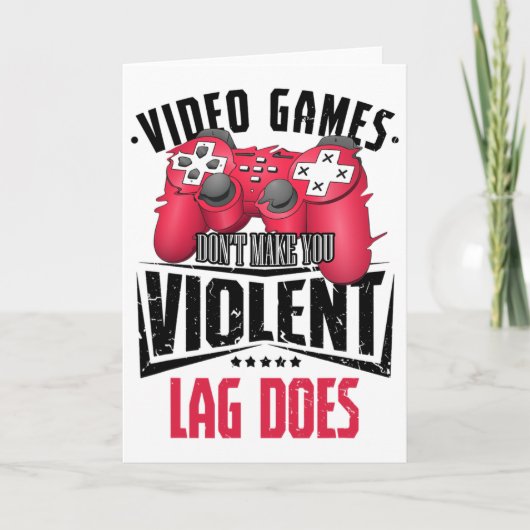 Gamer Gamer Video Games Controller Computer Gaming カード (正面)