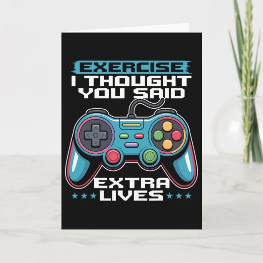 Gamer Gaming Controller Video Game 1 カード (正面)