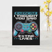 Gamer Gaming Controller Video Game 1 カード (黄色い花)