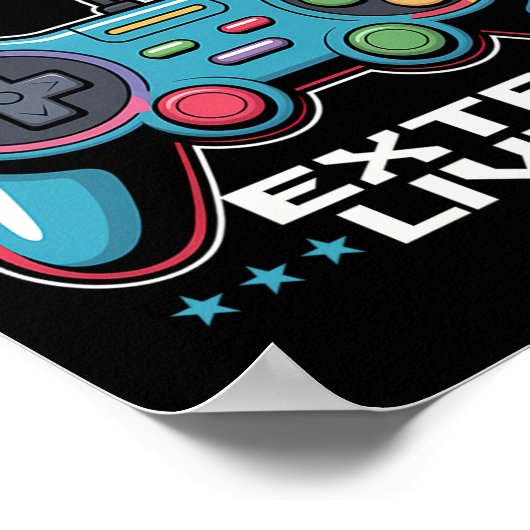Gamer Gaming Controller Video Game 1  ポスター (角)