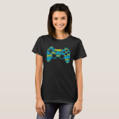 Gamer Gaming Word Cloud Boy Girl Tシャツ (正面フル)
