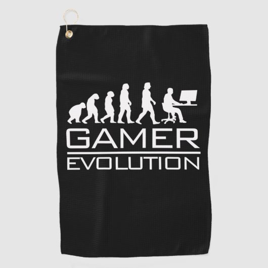 Gamer Gift | Gamer Evolution ゴルフタオル (正面)