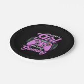 Gamer Gift | Just A Girl Who Loves Gaming ペーパープレート (アングル)