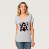 Gamer Girl Gift Gaming Love Hearts Design Tシャツ (正面フル)