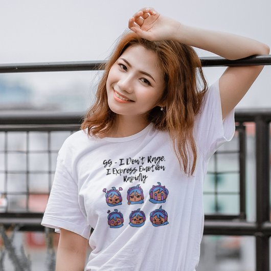 Gamer Girl I Don’t Rage Kawaii Gaming Humor Tシャツ