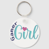 Gamer Girl Keychain - Perfect Gaming Gift キーホルダー (裏面)
