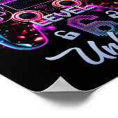 Gamer Girl Level 6 Unlocked Video Gaming 6th Birth ポスター (角)