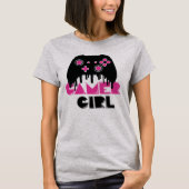 Gamer girl Mädchen Frauen Gaming Videogame Tシャツ (正面)