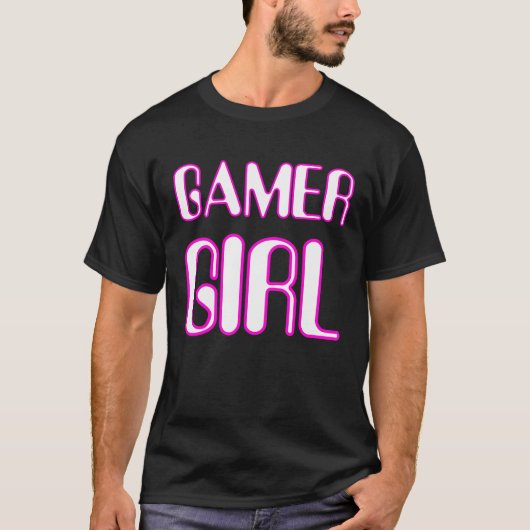 Gamer Girl Nerd Girl Cute Gaming  Geek Nerd Outfit Tシャツ (正面)