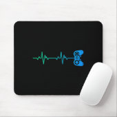 Gamer Heartbeat Cool Video Game Controller For Ner マウスパッド (マウス)