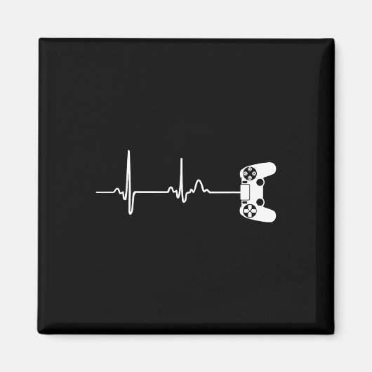 Gamer Heartbeat For Video Game Players  マグネット (正面)