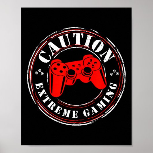 Gamer Heartbeat Video Game On Lover Extreme Gaming ポスター (正面)