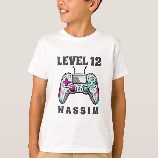 Gamer Level up Video Game Controller Birthday Tシャツ (正面)