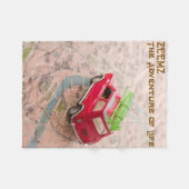 Gamer Life Adventure with Zeemz TTRPG Tabletop フリースブランケット (正面(横))