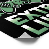 Gamer Life Gaming Level Extra Lucky For Console Fa ポスター (角)