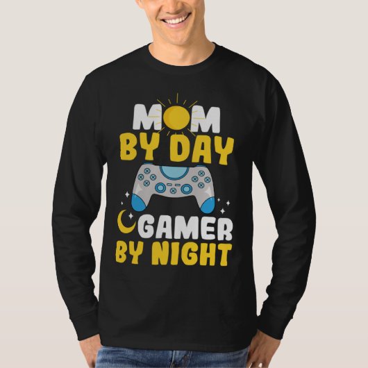 Gamer Mom Motherhood Joystick Controller Video Gam Tシャツ (正面)