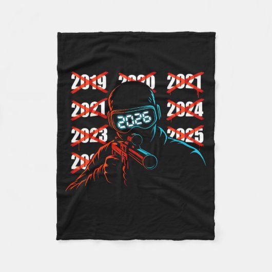 Gamer New Year's Eve 2026 Will Be My Year Gaming M フリースブランケット (正面)
