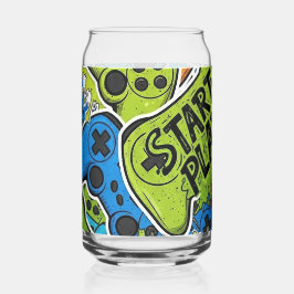 Gamer Pattern ガラス缶