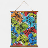 Gamer Pattern 吊り下げ型タペストリー (正面)