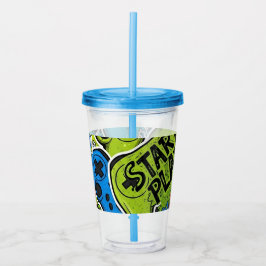 Gamer Pattern Acrylic Tumbler アクリルタンブラー